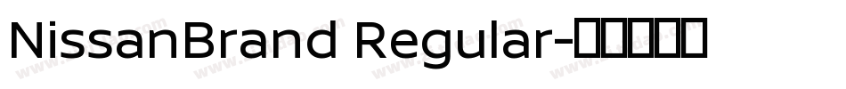 NissanBrand Regular字体转换